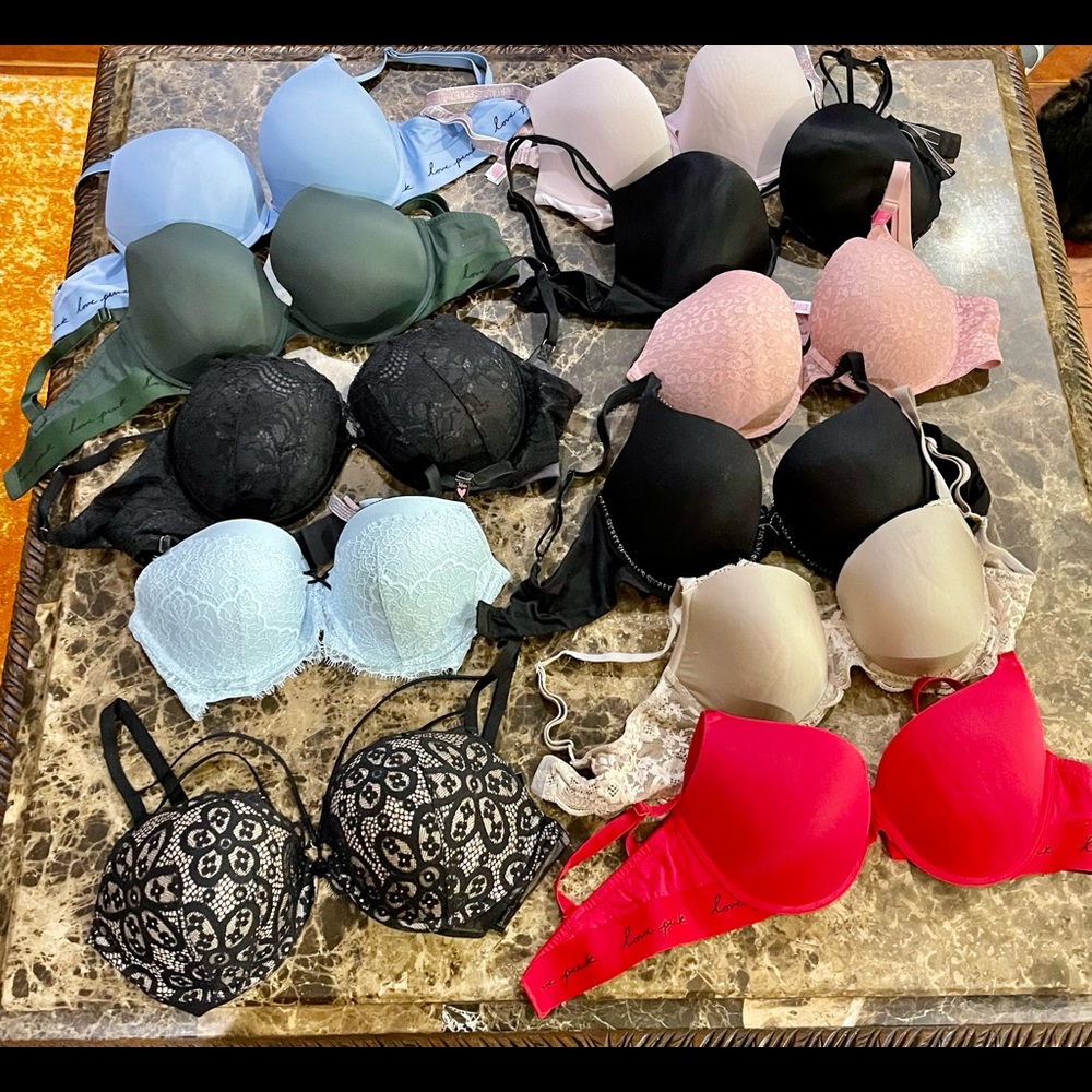 11 Victoria’s Secret / Pink Bras 36D
